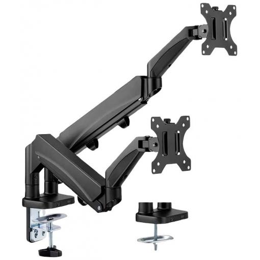 Value držák na stůl pro monitor 2 Displej: (s) 43,2 cm (17) - 81,3 cm (32) černá otočný, nastavitelná výška