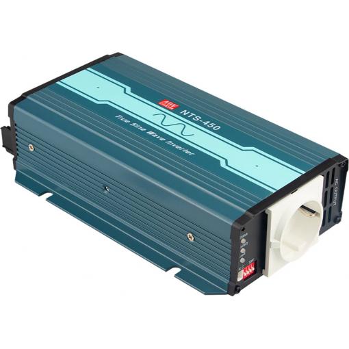 MEAN WELL měnič napětí NTS-450-248EU, 450 W, 48 V/DC -> 230 V/AC, dálkově zapínatelný, čistá sinusoida