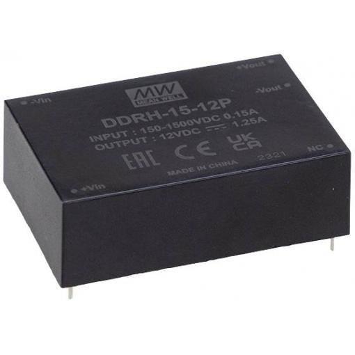 MEAN WELL DDRH-15-24P DC/DC měnič napětí do DPS 24 V/DC Počet výstupů:1 x Obsah 1 ks