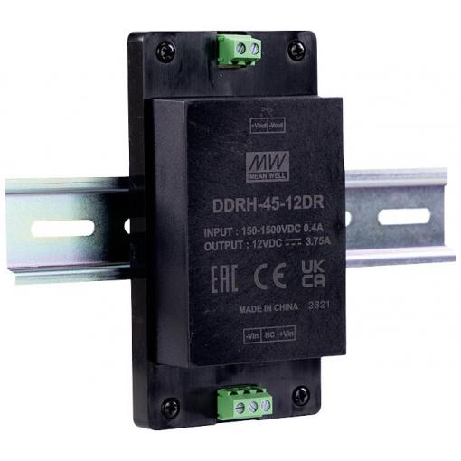 MEAN WELL DDRH-45-48DR DC/DC měnič napětí na DIN lištu 48 V/DC Počet výstupů:1 x Obsah 1 ks