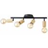 Brilliant Tiffany 99683/76 stropní lampa E27 28 W černá (matná), přírodní