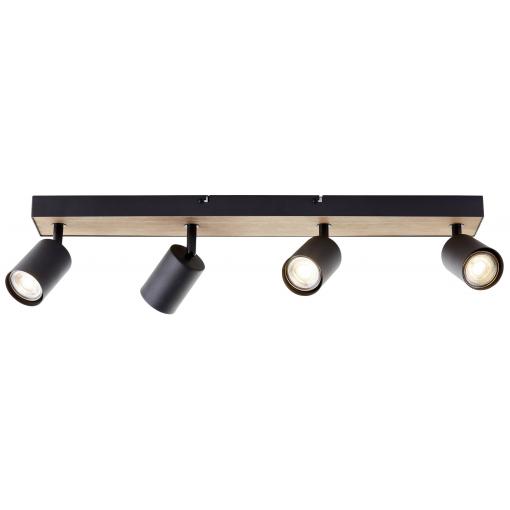 Brilliant Jello Wood G93071/76 LED stropní reflektor LED GU10 4.5 W dřevo, černá