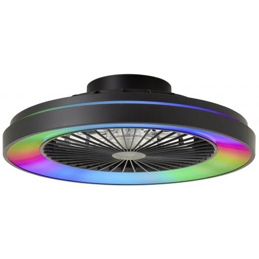 Brilliant G93854/06 Mazzaro LED stropní světlo s ventilátorem LED Energetická třída (EEK2021): E (A - G) 40 W černá