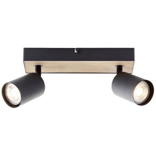 Brilliant Jello Wood G93069/76 LED stropní reflektor LED GU10 4.5 W dřevo, černá
