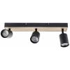 Brilliant Jello Wood G93070/76 LED stropní reflektor LED GU10 Energetická třída (EEK2021): F (A - G) 4.5 W dřevo, černá