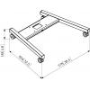 Vogels podstavec na kolečkách Vhodný pro série držáků: Vogels modulares Display-Deckenhalterungssystem Connect-it černá