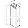 Vogels sloupový adaptér Vhodný pro série držáků: Vogels modulares Display-Deckenhalterungssystem Connect-it černá