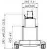 Vogels PFT 2515 TV kolečkový vozík 81,3 cm (32) - 165,1 cm (65)