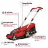 Einhell Professional Power X-Change GP-CM 36/450 (2x 4,0Ah) akumulátor Akumulátorová sekačka Vč. nabíječky Twincharger, + 2. akumulátor 4 000 mAh 18 V šířka