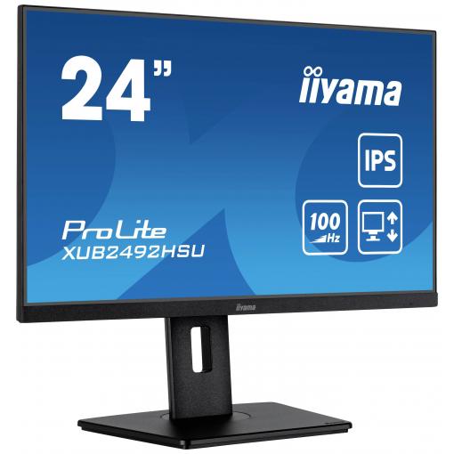 Iiyama ProLite XUB2492HSU-B6 LED monitor 61 cm (24 palec)1920 x 1080 Pixel, 16:9, 0.4 ms, IPS LED