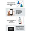 2MPx WIFI P2P TUYA videozvonek s klávesnicí, RFID a biometrickou čtečkou, ZONEWAY V3-F