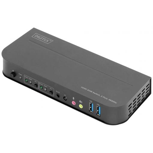 Digitus DS-12874 4 porty přepínač KVM HDMI USB 4096 x 2160 Pixel