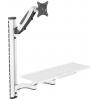 Digitus držák na zeď pro monitor DA-90451 1 Displej: (s) 5,1 cm (2) - 304,8 cm (120) černá, bílá odnímatelný, otočný, nastavitelná výška, naklápěcí, otočný