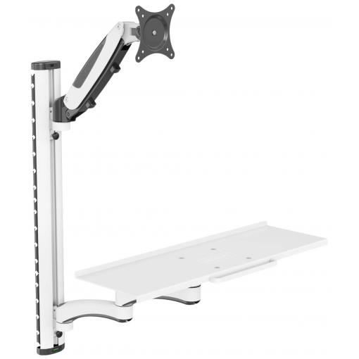 Digitus držák na zeď pro monitor DA-90451 1 Displej: (s) 5,1 cm (2) - 304,8 cm (120) černá, bílá odnímatelný, otočný, nastavitelná výška, naklápěcí, otočný