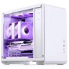 Jonsbo Jonsbo U4 Mini Micro-ATX-Gehäuse, Tempered Glass - weiß micro tower pouzdro, herní pouzdro, PC skříň bílá