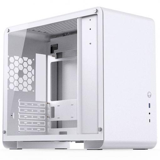 Jonsbo Jonsbo U4 Mini Micro-ATX-Gehäuse, Tempered Glass - weiß micro tower pouzdro, herní pouzdro, PC skříň bílá