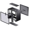 Jonsbo Jonsbo U4 Mini Micro-ATX-Gehäuse, Tempered Glass - schwarz micro tower pouzdro, herní pouzdro, PC skříň