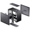 Jonsbo Jonsbo U4 Mini Mesh Micro-ATX-Gehäuse - schwarz micro tower pouzdro, herní pouzdro, PC skříň černá