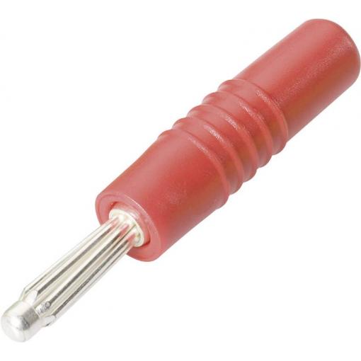 Schnepp S 4000 S banánkový konektor zástrčka, rovná Ø pin: 4 mm červená 1 ks