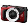 OM System TG-7 red digitální fotoaparát 12 Megapixel Zoom (optický): 4 x červená odolný proti nárazu, vodotěsný, 4K video