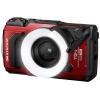 OM System TG-7 red digitální fotoaparát 12 Megapixel Zoom (optický): 4 x červená odolný proti nárazu, vodotěsný, 4K video