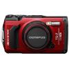 OM System TG-7 red digitální fotoaparát 12 Megapixel Zoom (optický): 4 x červená odolný proti nárazu, vodotěsný, 4K video