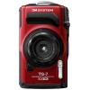 OM System TG-7 red digitální fotoaparát 12 Megapixel Zoom (optický): 4 x červená odolný proti nárazu, vodotěsný, 4K video