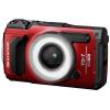 OM System TG-7 red digitální fotoaparát 12 Megapixel Zoom (optický): 4 x červená odolný proti nárazu, vodotěsný, 4K video