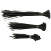 Hama kabelová spona plast černá flexibilní (d x š) 100, 150, 200 mm, mm, mm x 2.5 mm 150 ks 00221002