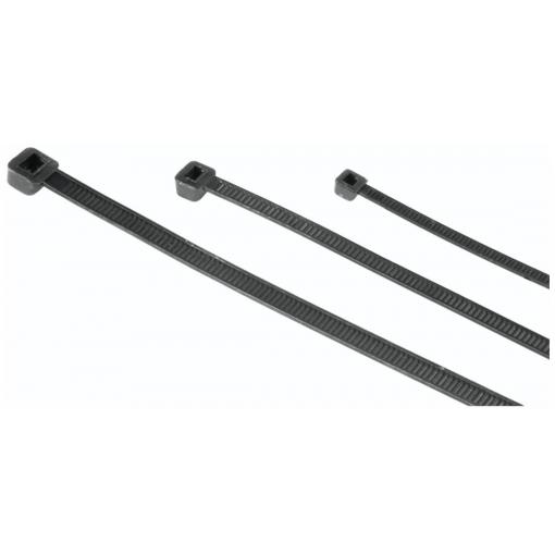 Hama kabelová spona plast černá flexibilní (d x š) 100, 150, 200 mm, mm, mm x 2.5 mm 150 ks 00221002
