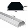 Hama Kabelová lišta hliník stříbrná tuhý (d x š x v) 1.1 m x 50 mm x 26 mm 1 ks 00220986