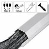 Hama Kabelová lišta hliník stříbrná tuhý (d x š x v) 1.1 m x 50 mm x 26 mm 1 ks 00220986