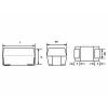 Vishay 293D107X9010C2TE3 Tantalový kondenzátor SMD 100 µF 10 V/DC 0.1 % (d x š x v) 6 x 3.2 x 2.5 mm 1 ks