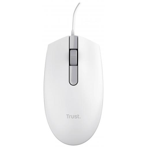 Trust TM-101W optická myš, přenos USB, 3 tlačítko, 1200 dpi, bílá