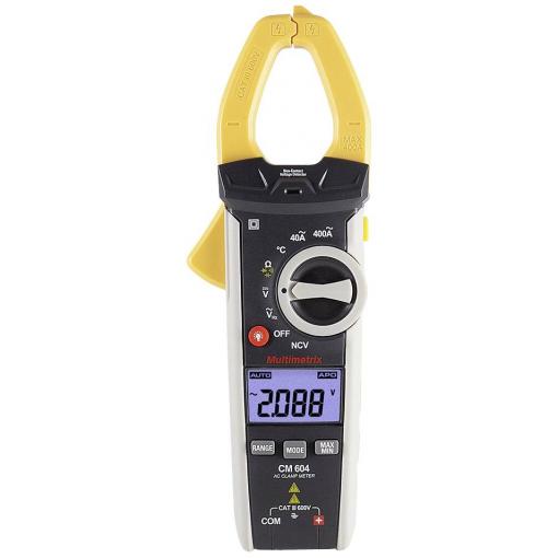 Multimetrix CM 604 proudové kleště, Vč. brašny, CAT III 600 V, displej (counts) 4000, P06232009Z
