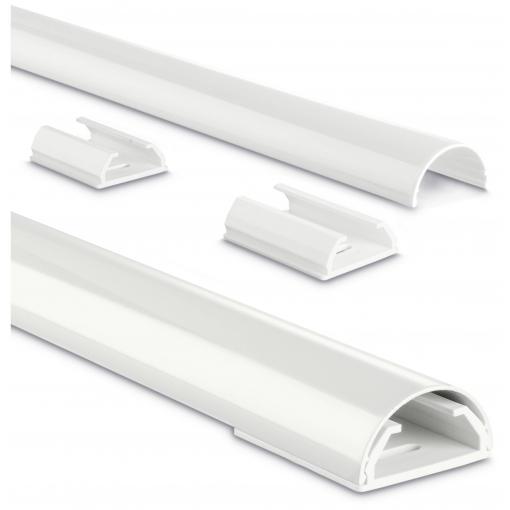 Hama Kabelová lišta hliník bílá tuhý (d x š x v) 1.1 m x 33 mm x 18 mm 1 ks 00220988