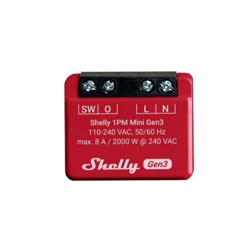 Shelly Shelly 1PM Mini Gen3 spínací a měřicí aktor Wi-Fi, Bluetooth