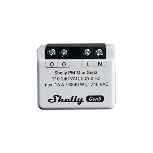 Shelly Shelly PM Mini Gen3 spínací a měřicí aktor Wi-Fi, Bluetooth