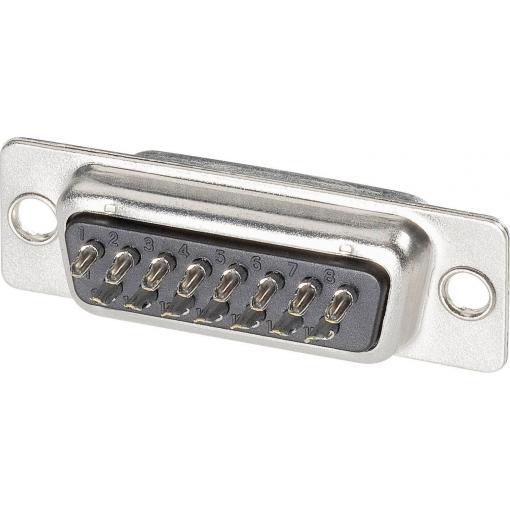 TE Connectivity AMPLIMITE HD-20 5-747909-2 D-SUB zásuvková lišta 180 ° Pólů: 15 pájecí kalíšek 1 ks