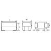 Vishay 293D226X9020D2TE3 Tantalový kondenzátor SMD 22 µF 20 V/DC 0.1 % (d x š x v) 7.3 x 4.3 x 2.8 mm 1 ks