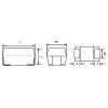 Vishay 293D475X9010A2TE3 Tantalový kondenzátor SMD 4.7 µF 10 V/DC 0.1 % (d x š x v) 3.2 x 1.6 x 1.6 mm 1 ks