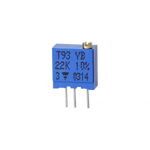 Vishay T93YB221KT20 T93YB221KT20 víceotáčkový trimr lineární 0.5 W 0.22 kΩ 1 ks