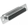 MH Connectors MHDBC25-SS 2101-0190-13 D-SUB zásuvková lišta 180 ° Pólů: 25 krimpované 1 ks
