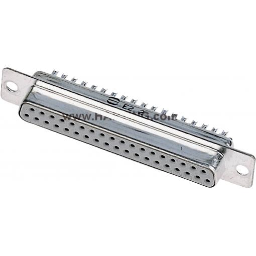 HARTING 09672254704 D-SUB zásuvková lišta 180 ° Pólů: 25 pájecí kalíšek 1 ks