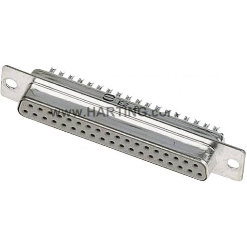 HARTING 09672154715 09672154715 D-SUB zásuvková lišta 180 ° Pólů: 15 pájecí kalíšek 1 ks