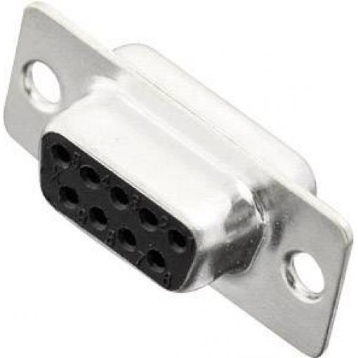 MH Connectors MHDM09-SS 2101-0200-11 D-SUB zásuvková lišta 180 ° Pólů: 9 pájecí kalíšek 1 ks