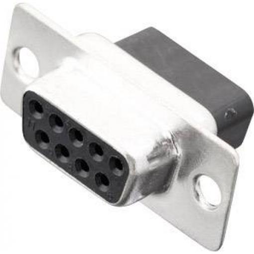 MH Connectors MHDBC09-SS 2101-0190-11 D-SUB zásuvková lišta 180 ° Pólů: 9 krimpované 1 ks