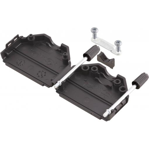 MH Connectors MHDPPK37-BK-K 6260-0101-04 D-SUB pouzdro Pólů: 37 plast 180 ° černá 1 ks