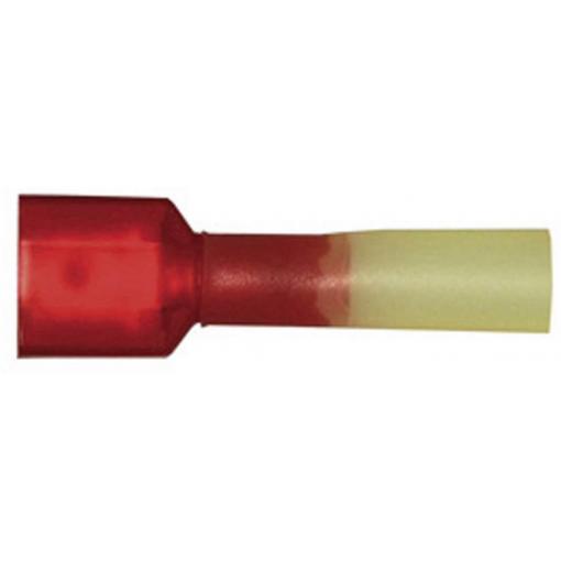 Vogt Verbindungstechnik 3959sh faston konektor se smršťovací bužírkou Šířka zástrčky: 6.3 mm Tloušťka konektoru: 0.8 mm 180 ° plná izolace červená 1 ks