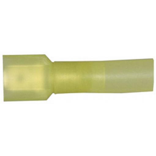 Vogt Verbindungstechnik 3972sh faston konektor se smršťovací bužírkou Šířka zástrčky: 6.3 mm Tloušťka konektoru: 0.8 mm 180 ° plná izolace žlutá 1 ks